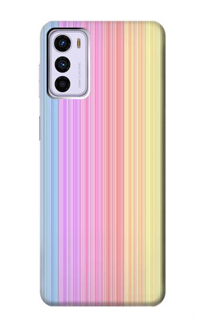 S3849 Couleurs verticales colorées Etui Coque Housse pour Motorola Moto G42