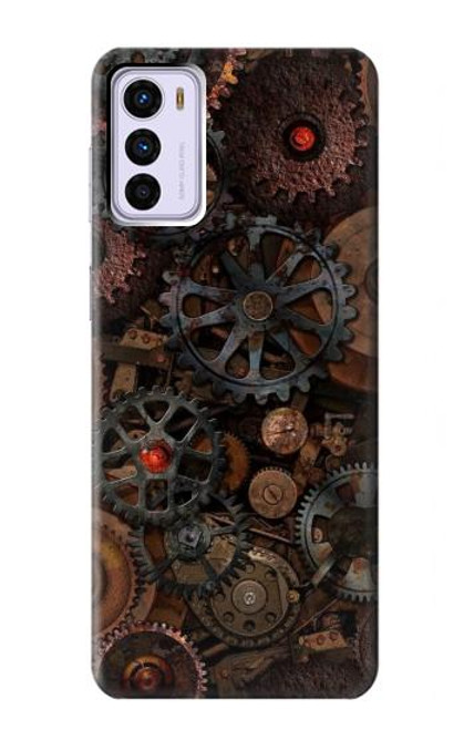 S3884 Engrenages Mécaniques Steampunk Etui Coque Housse pour Motorola Moto G42