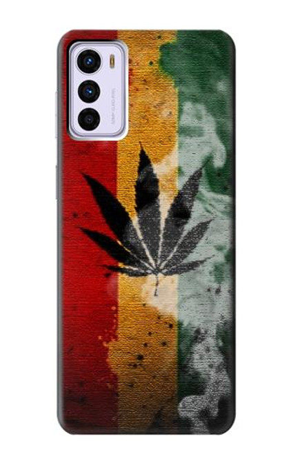 S3890 Drapeau Rasta Reggae Fumée Etui Coque Housse pour Motorola Moto G42