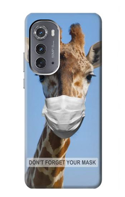 S3806 Drôle de girafe Etui Coque Housse pour Motorola Edge (2022)