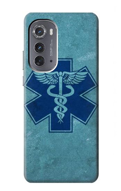 S3824 Symbole Médical Caducée Etui Coque Housse pour Motorola Edge (2022)