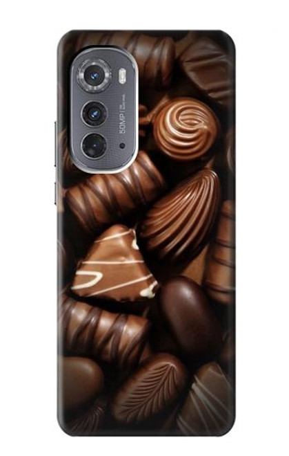 S3840 Amateurs de chocolat au lait au chocolat noir Etui Coque Housse pour Motorola Edge (2022)