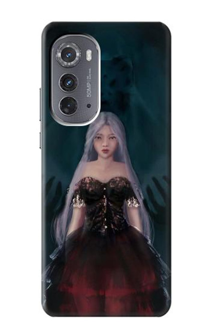 S3847 Lilith Devil Bride Gothique Fille Crâne Grim Reaper Etui Coque Housse pour Motorola Edge (2022)