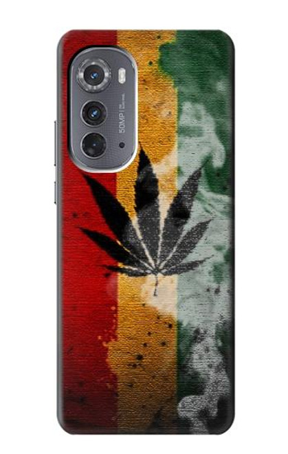 S3890 Drapeau Rasta Reggae Fumée Etui Coque Housse pour Motorola Edge (2022)