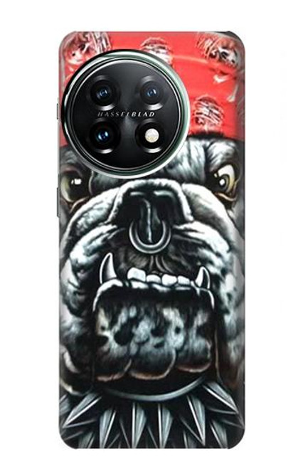 S0100 Bouledogue Football américain Etui Coque Housse pour OnePlus 11