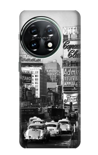 S0182 New York Vintage Etui Coque Housse pour OnePlus 11