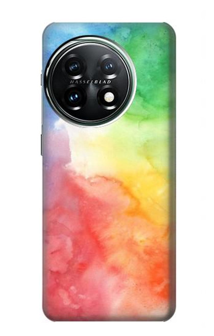 S2945 Aquarelle colorée Etui Coque Housse pour OnePlus 11