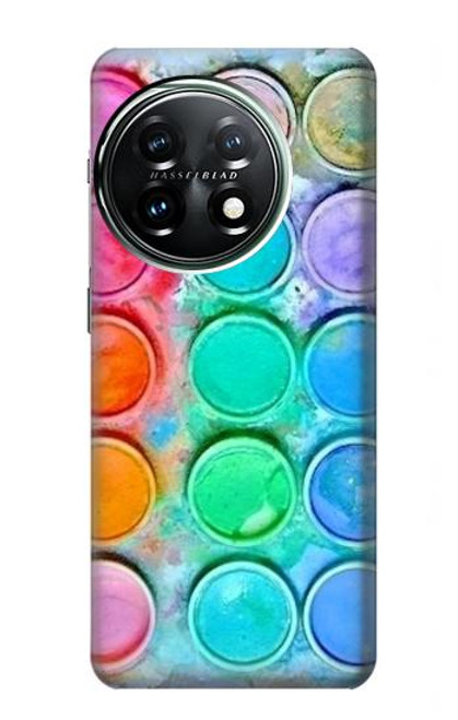 S3235 Mélange aquarelle Etui Coque Housse pour OnePlus 11