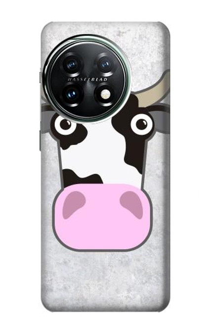 S3257 Vache Dessin animé Etui Coque Housse pour OnePlus 11