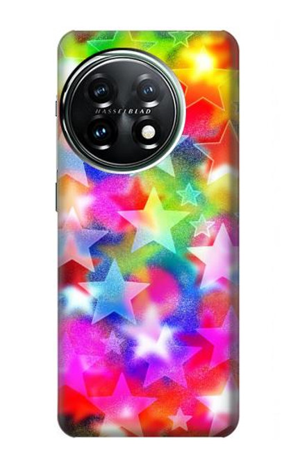 S3292 Coloré Disco étoile Etui Coque Housse pour OnePlus 11