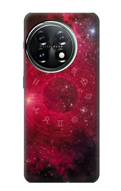 S3368 Zodiaque Rouge Galaxie Etui Coque Housse pour OnePlus 11