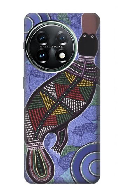 S3387 Platypus Art aborigène d'Australie Etui Coque Housse pour OnePlus 11
