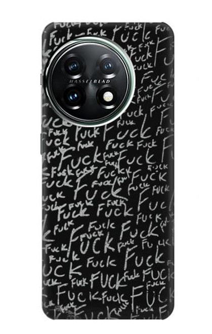 S3478 Mots drôles Noirboard Etui Coque Housse pour OnePlus 11