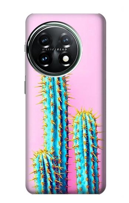 S3673 Cactus Etui Coque Housse pour OnePlus 11