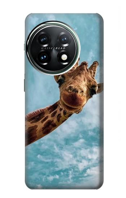 S3680 Girafe de sourire mignon Etui Coque Housse pour OnePlus 11