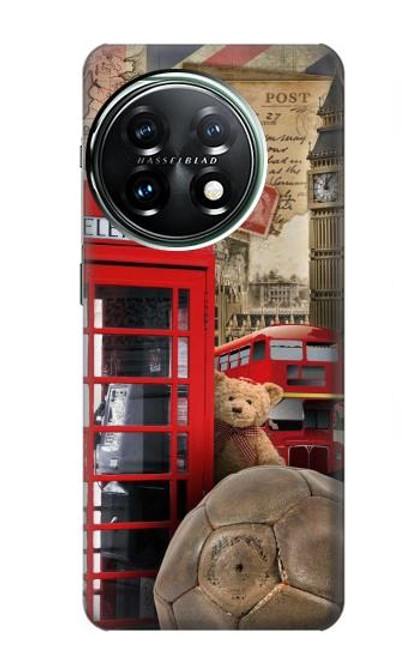 S3856 Vintage Londres Britannique Etui Coque Housse pour OnePlus 11