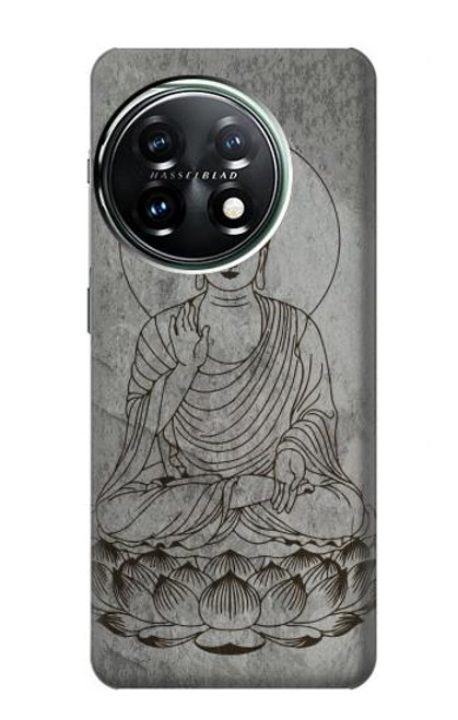 S3873 Dessin au trait Bouddha Etui Coque Housse pour OnePlus 11