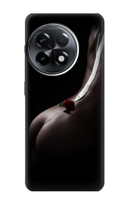 S0546 Sexy Crème fraise Etui Coque Housse pour OnePlus 11R