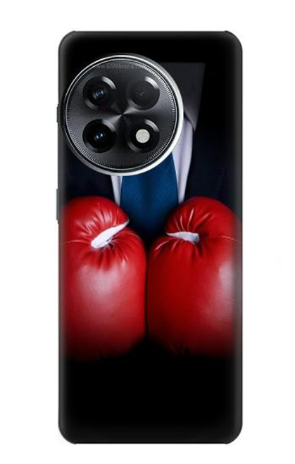 S2261 Homme d'affaires Noir Costume avec des gants de boxe Etui Coque Housse pour OnePlus 11R