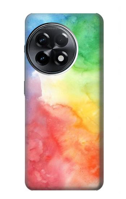 S2945 Aquarelle colorée Etui Coque Housse pour OnePlus 11R