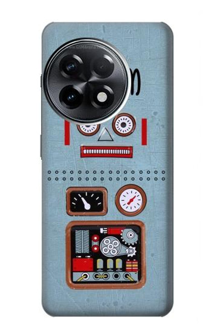 S3040 Retro Robot Jouet Etui Coque Housse pour OnePlus 11R