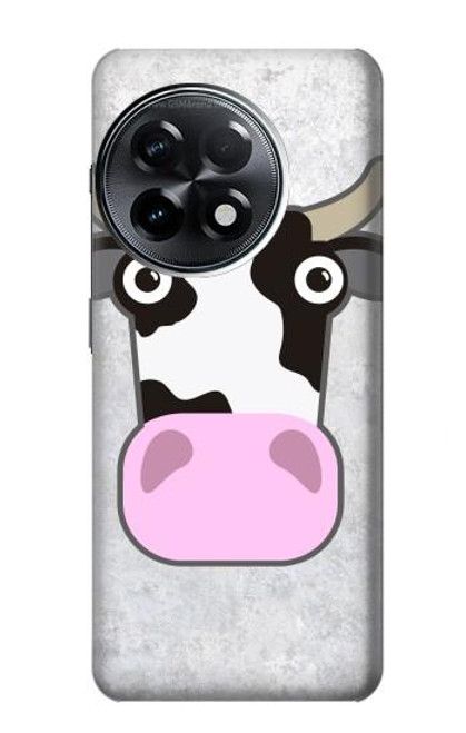 S3257 Vache Dessin animé Etui Coque Housse pour OnePlus 11R