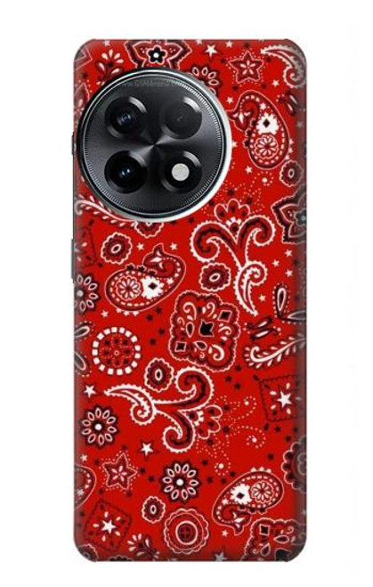 S3354 Rouge classique Bandana Etui Coque Housse pour OnePlus 11R