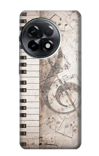 S3390 Note de musique Etui Coque Housse pour OnePlus 11R