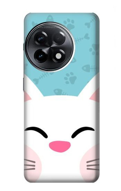 S3542 Chat mignon Dessin animé Etui Coque Housse pour OnePlus 11R