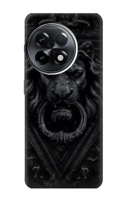 S3619 Lion noir gothique Etui Coque Housse pour OnePlus 11R