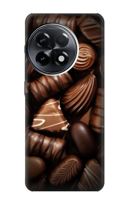 S3840 Amateurs de chocolat au lait au chocolat noir Etui Coque Housse pour OnePlus 11R