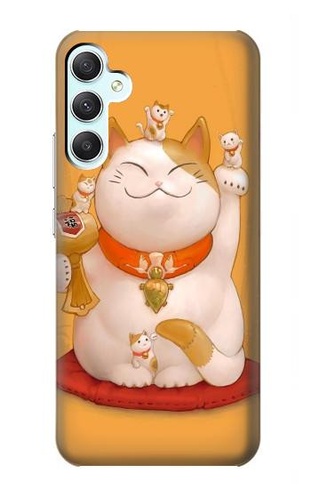 S1217 Maneki Neko Lucky Cat Etui Coque Housse pour Samsung Galaxy A34 5G