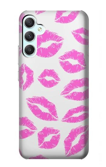 S2214 Bisous Lèvres roses Etui Coque Housse pour Samsung Galaxy A34 5G