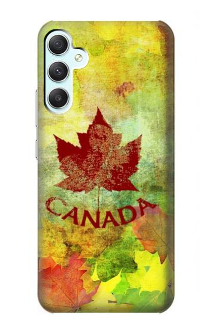 S2523 Canada Feuille d'érable d'automne Etui Coque Housse pour Samsung Galaxy A34 5G