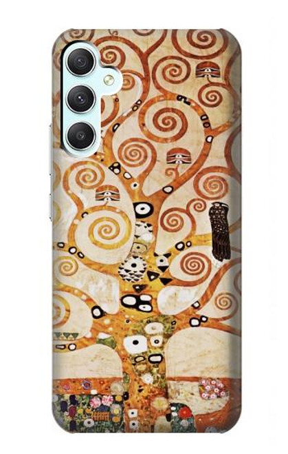 S2723 L'arbre de vie Gustav Klimt Etui Coque Housse pour Samsung Galaxy A34 5G