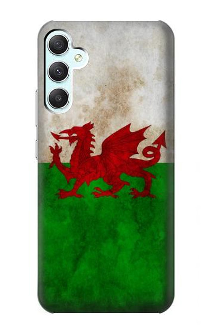 S2976 Pays de Galles Football Football Drapeau Etui Coque Housse pour Samsung Galaxy A34 5G