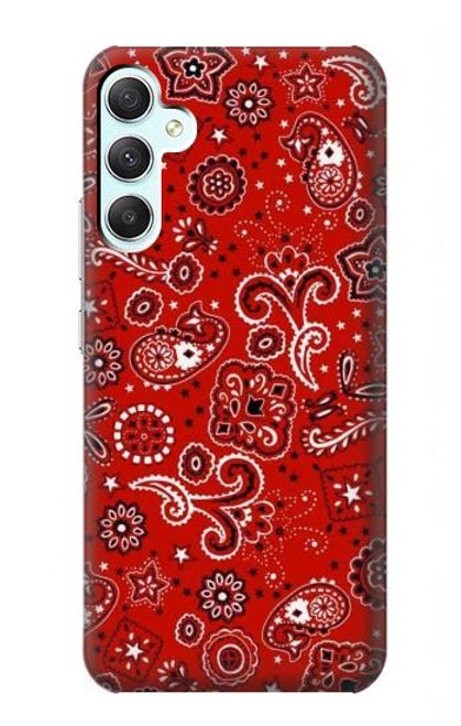 S3354 Rouge classique Bandana Etui Coque Housse pour Samsung Galaxy A34 5G