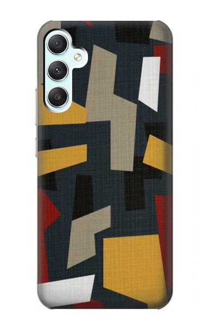 S3386 Résumé Tissu Texture Etui Coque Housse pour Samsung Galaxy A34 5G
