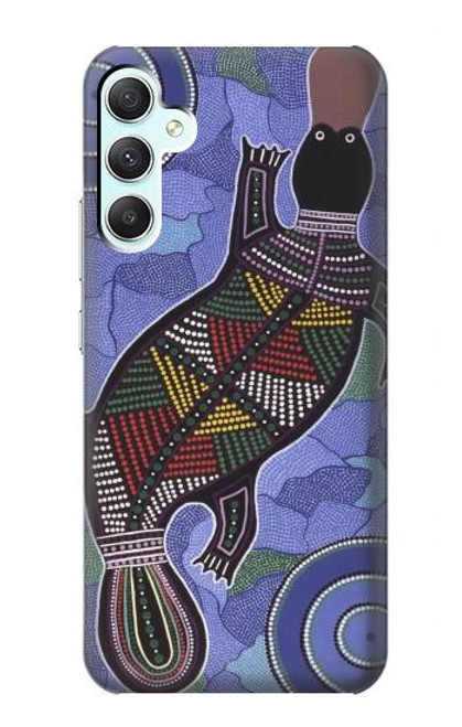 S3387 Platypus Art aborigène d'Australie Etui Coque Housse pour Samsung Galaxy A34 5G