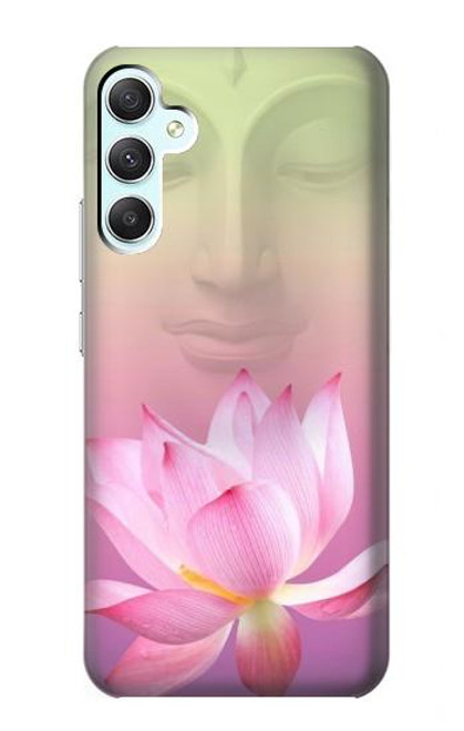 S3511 Fleur de lotus Bouddhisme Etui Coque Housse pour Samsung Galaxy A34 5G