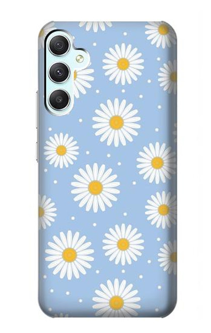 S3681 Motif de fleurs de marguerite Etui Coque Housse pour Samsung Galaxy A34 5G