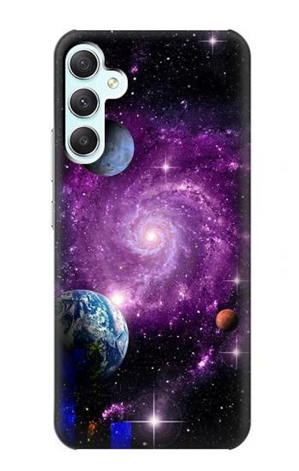 S3689 Planète spatiale Galaxy Etui Coque Housse pour Samsung Galaxy A34 5G