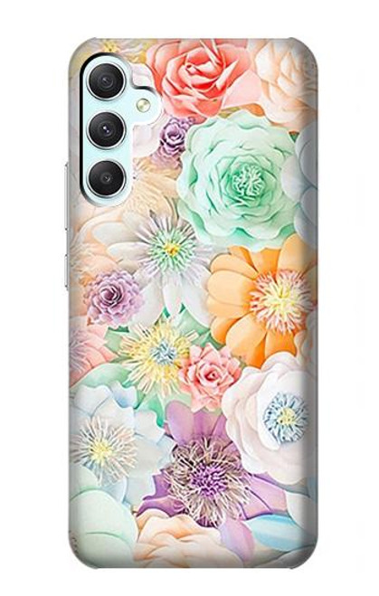 S3705 Fleur florale pastel Etui Coque Housse pour Samsung Galaxy A34 5G