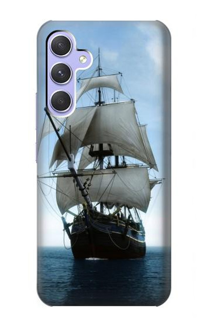 S1096 Bateau à voile dans un océan Etui Coque Housse pour Samsung Galaxy A54 5G