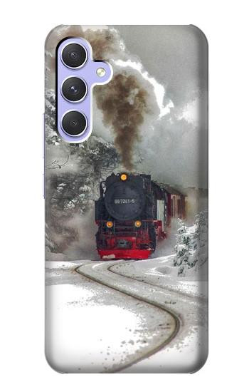 S1509 Train à vapeur Etui Coque Housse pour Samsung Galaxy A54 5G