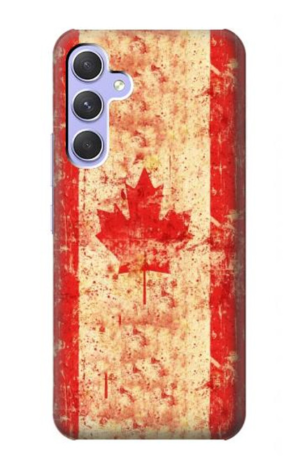 S1603 Drapeau du Canada Vieux Millésime Etui Coque Housse pour Samsung Galaxy A54 5G
