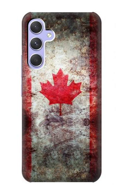 S2490 Canada Feuille d'érable Drapeau Texture Etui Coque Housse pour Samsung Galaxy A54 5G