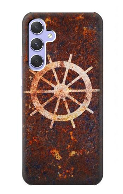 S2766 Roue de bateau Rusty Texture Etui Coque Housse pour Samsung Galaxy A54 5G