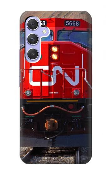 S2774 Train Canada Nationale des chemins de fer Etui Coque Housse pour Samsung Galaxy A54 5G