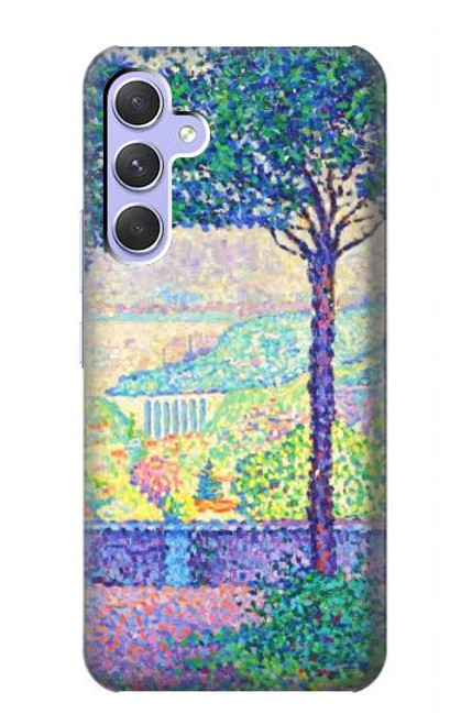 S3349 Paul Signac Terrasse de Meudon Etui Coque Housse pour Samsung Galaxy A54 5G